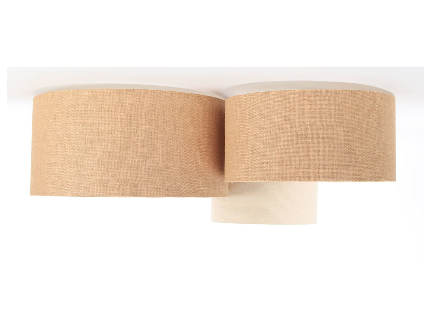 Lampa sufitowa Boho 3-punktowa beżowa