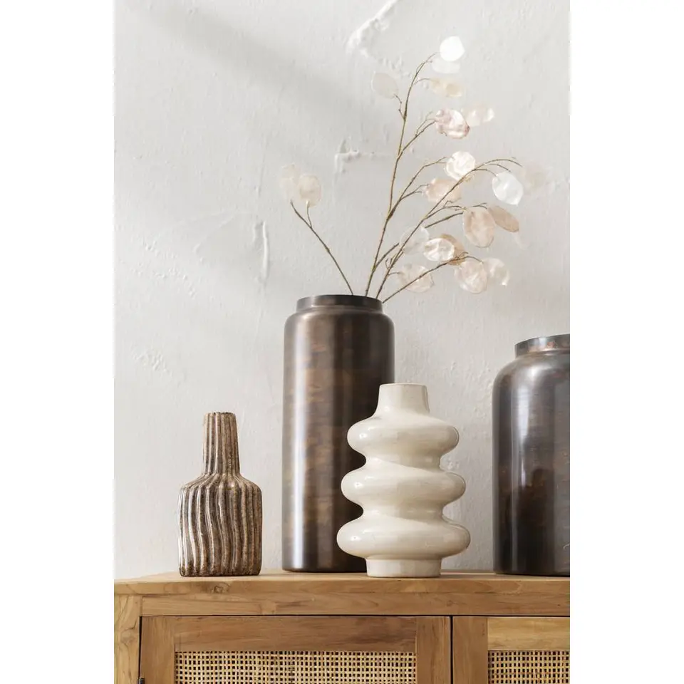 Kunstbloem Lunaria Spray Old - oudroze - 92 cm