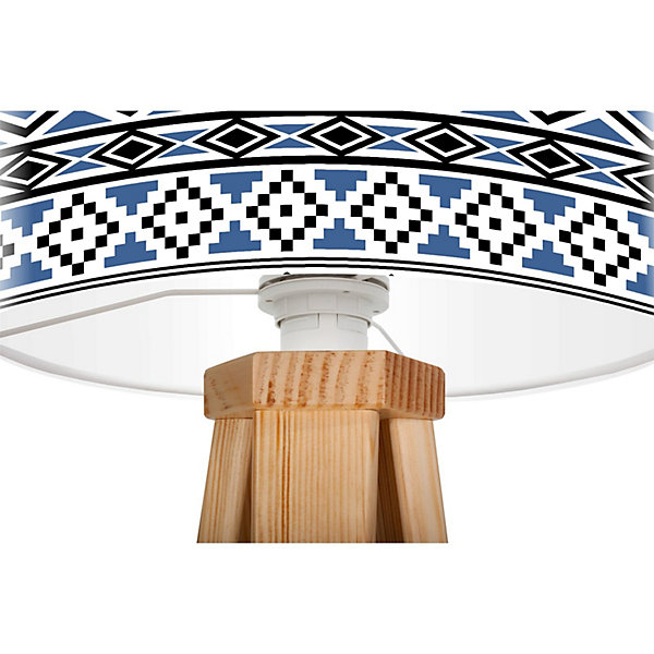Lampe de chevet kids foto-173 30 x 30 x 45 cm Bois clair, blanc