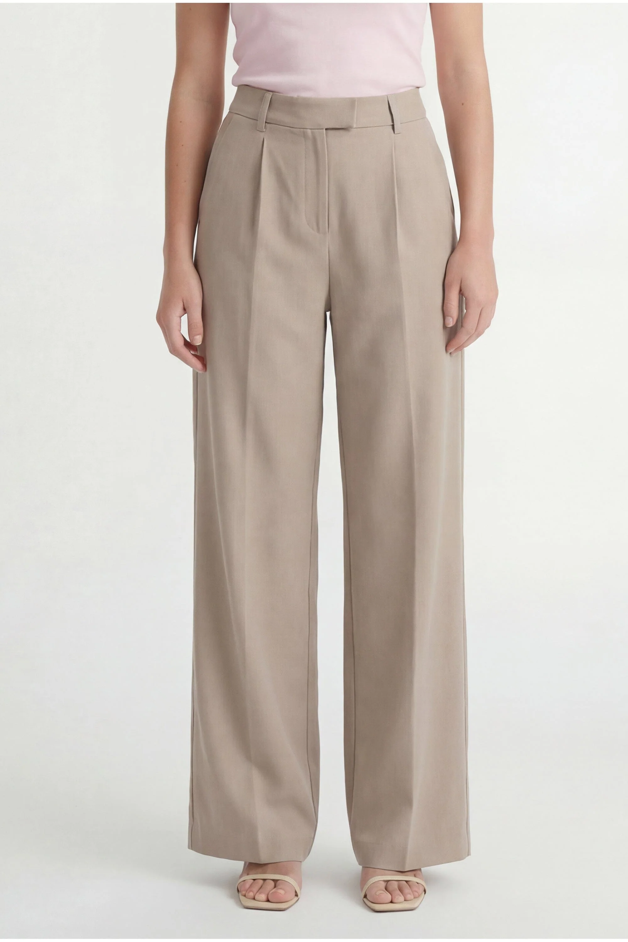 PANTALON LARGE - CAVELL - BEIGE