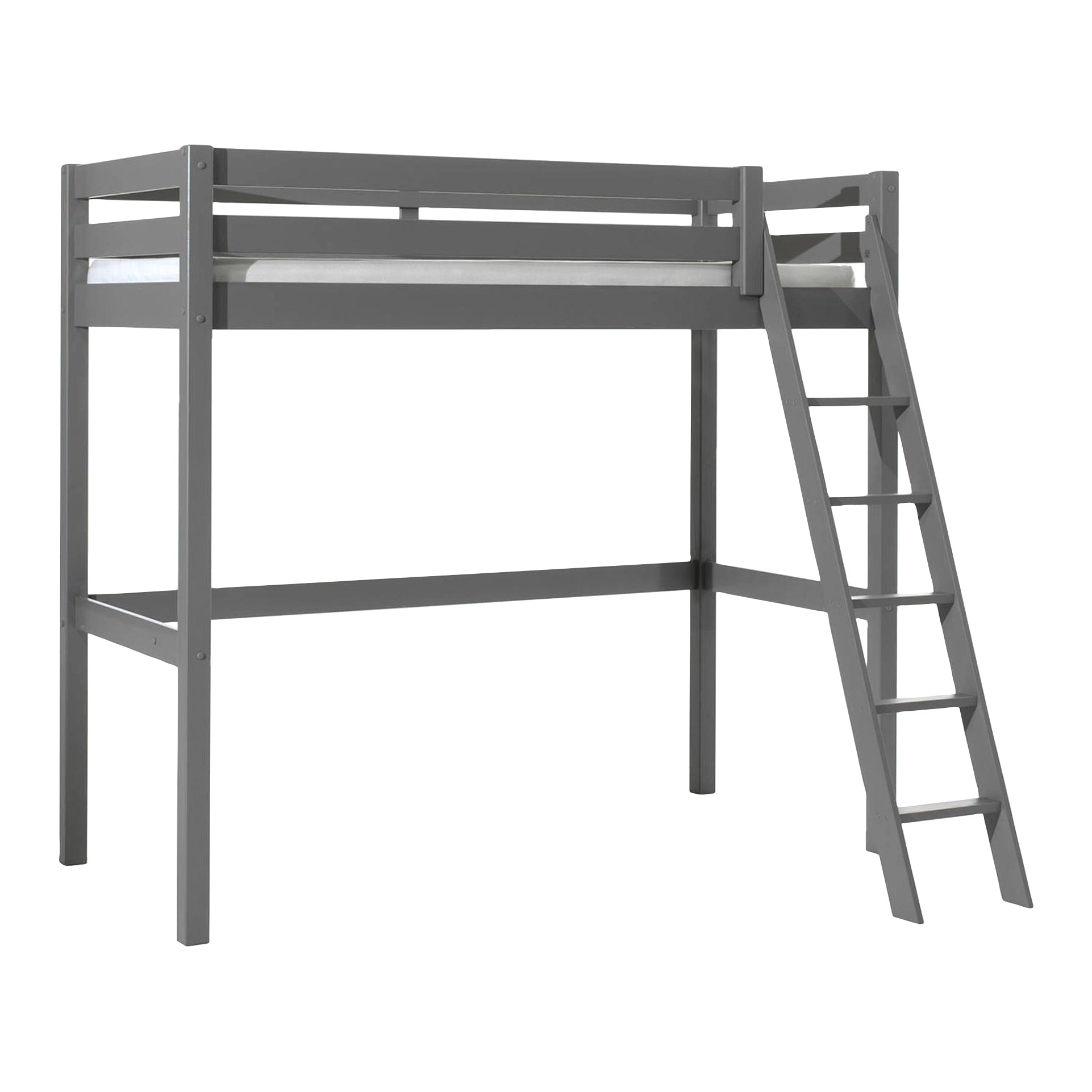 Vipack Pino Mezzanine Hoogslaper 90 x 200 cm - Grijs