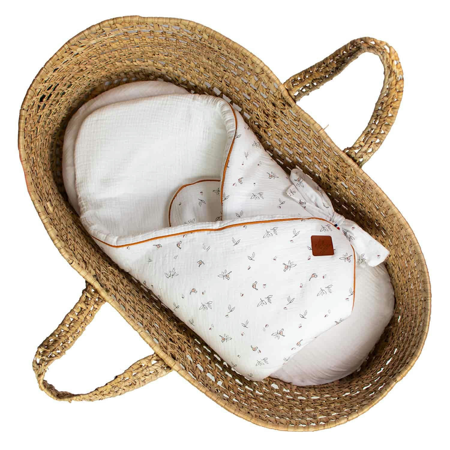 MELODY - Gigoteuse d'emmaillotage en coton  100% coton et gaze de coton