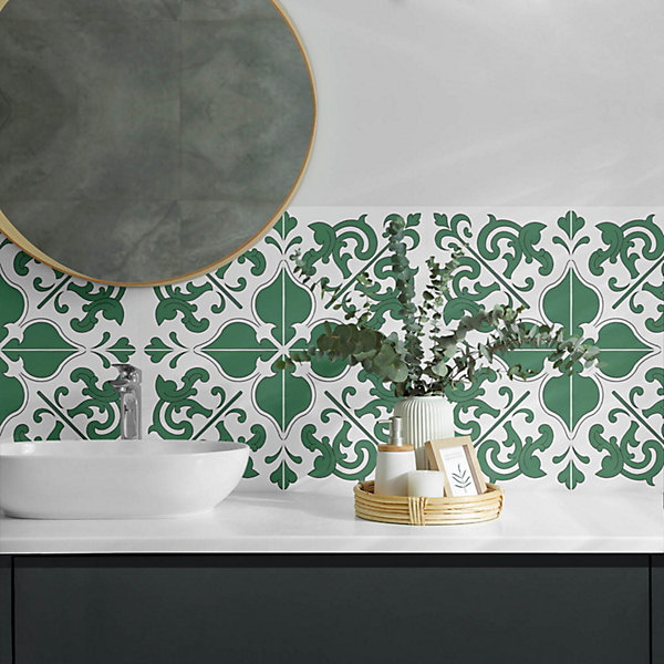 Panneau Mural TV Wallfluent 100x50 cm Motif De Mosaïque De Pierre 1 pièce