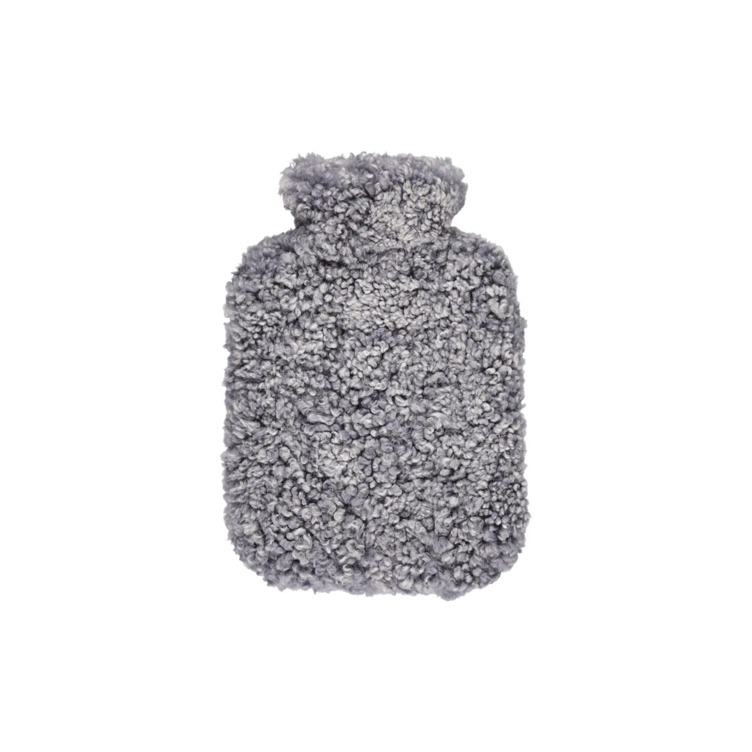 Newzealandsk korth&aring;ret & krøllet varmedunk, light grey