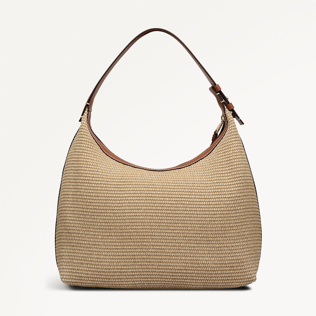 Spencer Mews - Raffia - Large Ziptop Shoulder