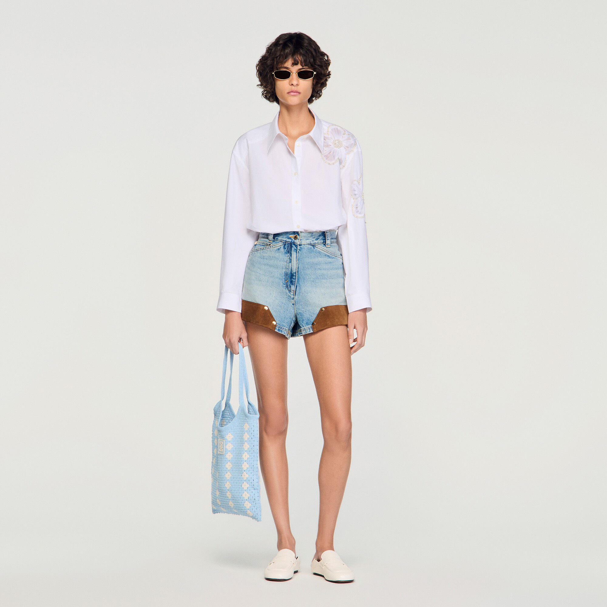 Chemise brodée