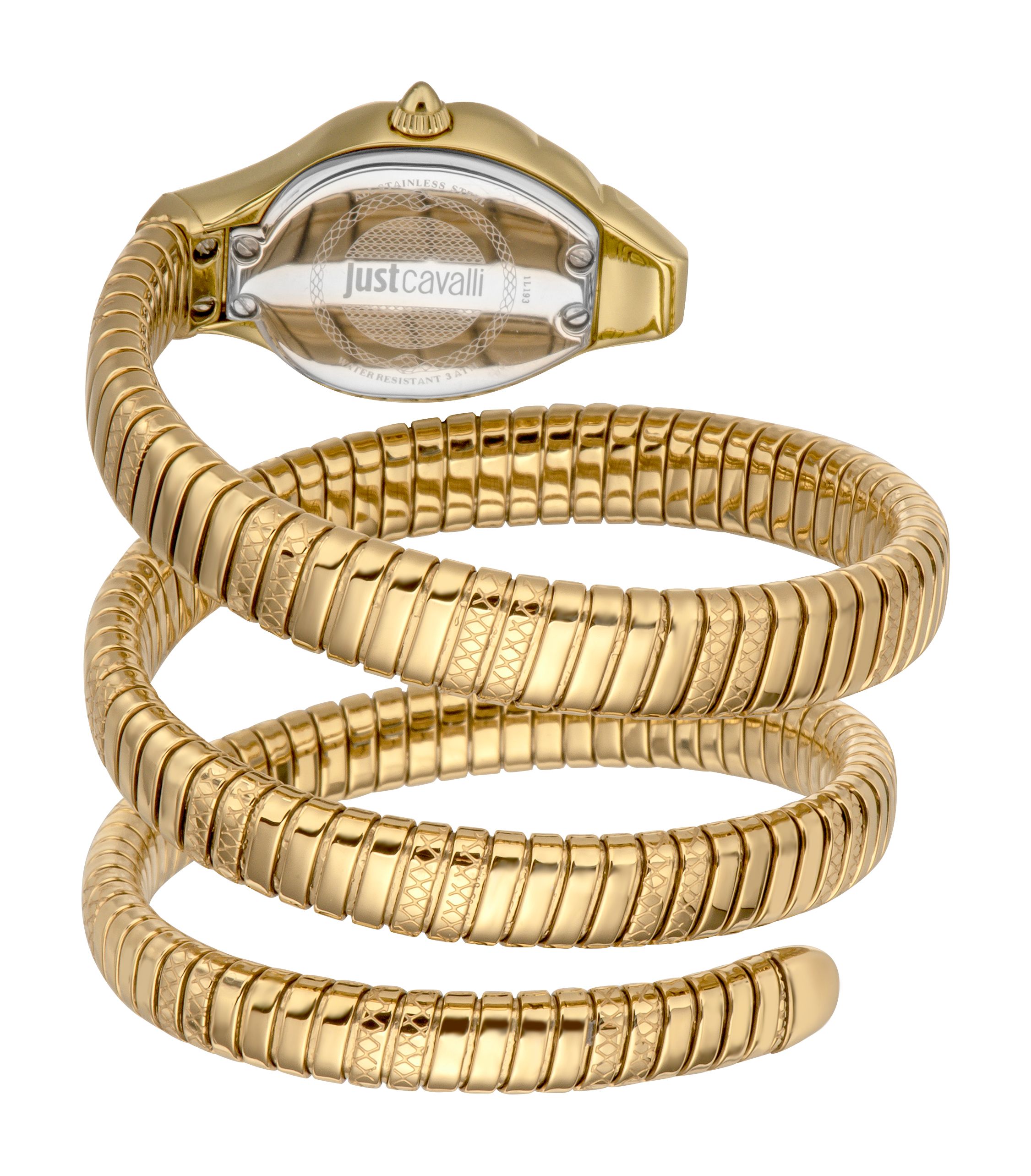 Just Cavalli Snake 316L Stainless Steel Gold Watch