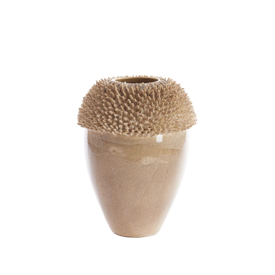 Light & Living - Sangku vaas deco 33x32x47,5 cm - keramiek taupe