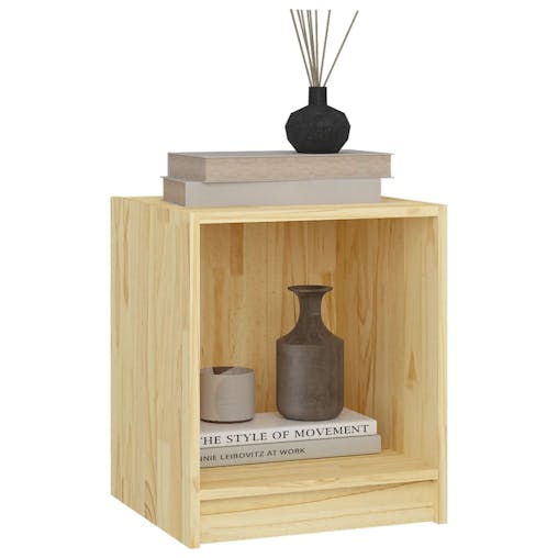 NNEVL Bedside Cabinets 2 pcs 35.5x33.5x41.5 cm Solid Pinewood