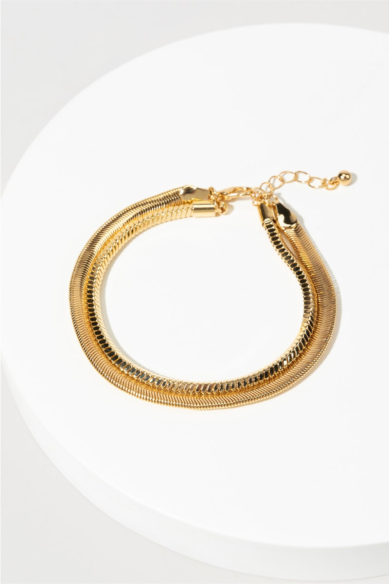 Rachelle Snake Chain Layered Bracelet