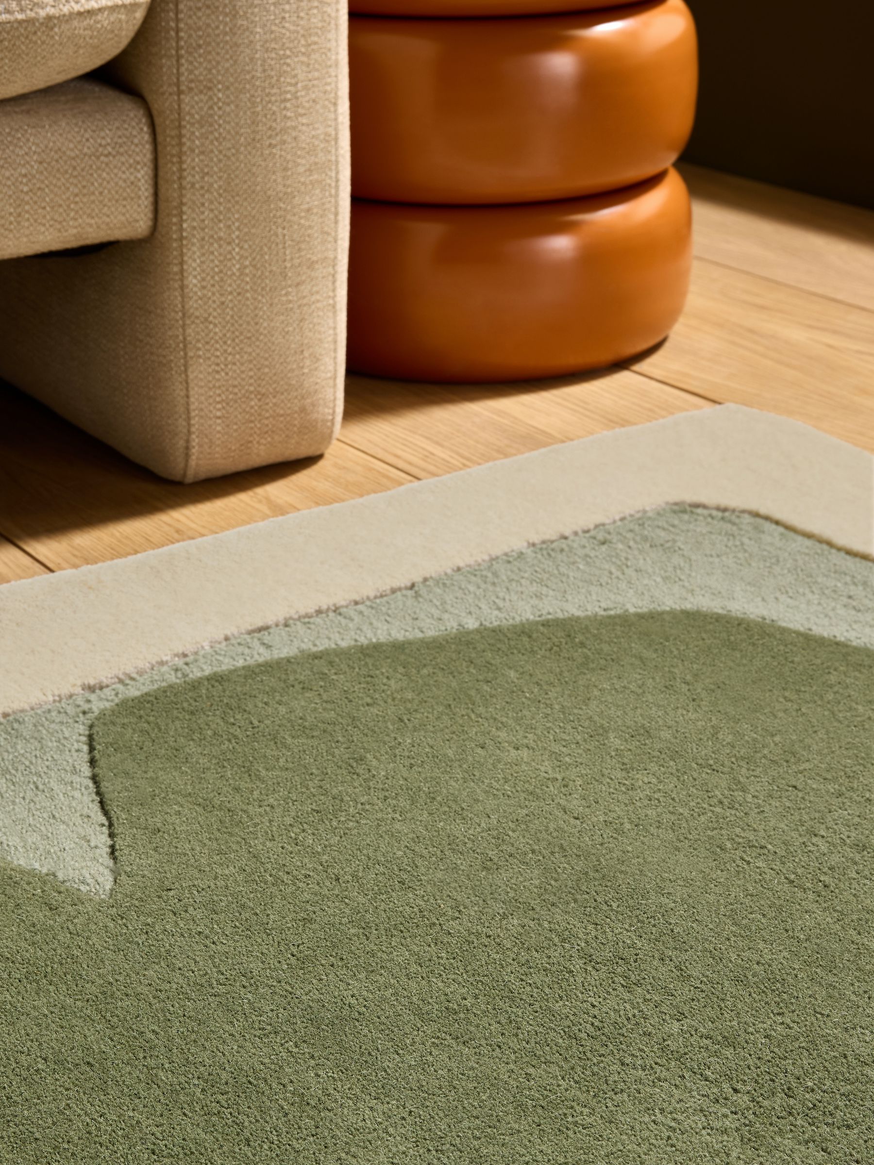Kinney Wool Tufted Rug in Green
