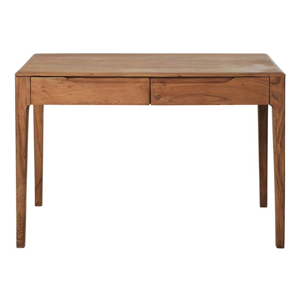 Malmo - Bureau 2 tiroirs en acacia