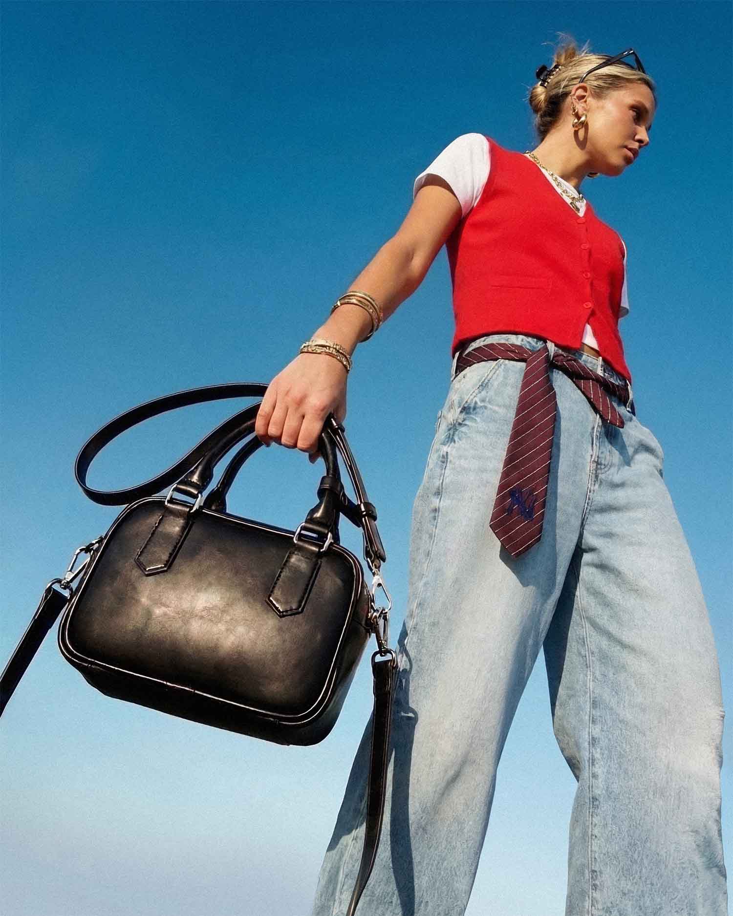 BOHEMA - Boxy Bag Torebka, ze skóry roślinnej, polska rodzinna marka