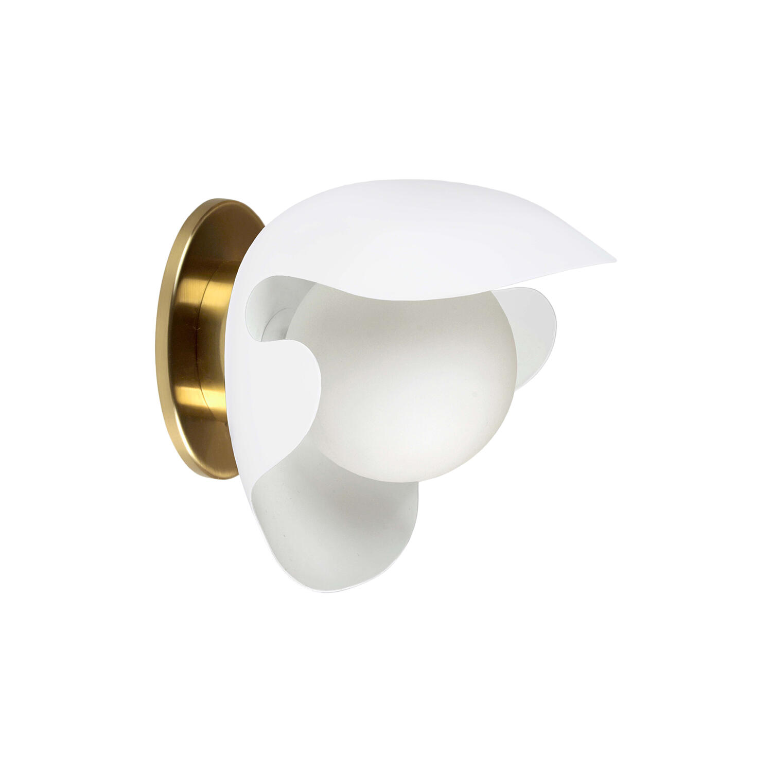 PS38 v&aelig;glampe, white/brass