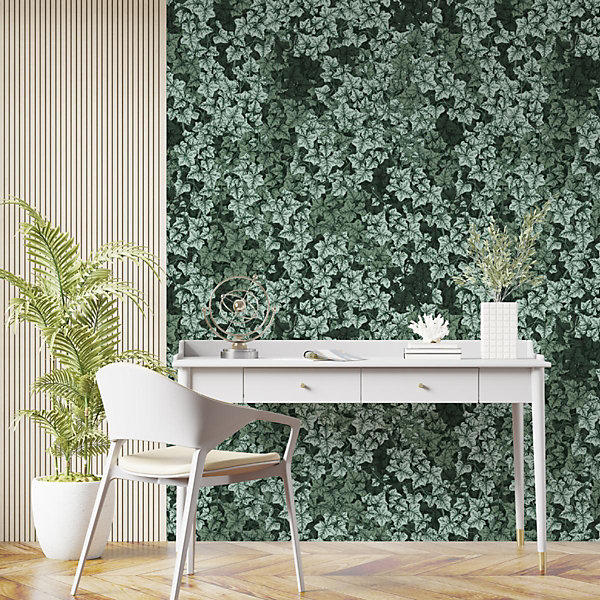 Papier peint avec plantes grimpantes de la forêt - 340x260 cm (l x h)