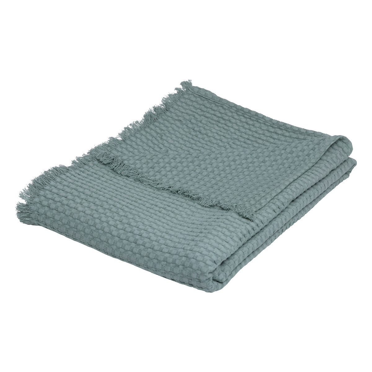"Widdy" bedspread, cotton Celadon green, 130x180 cm