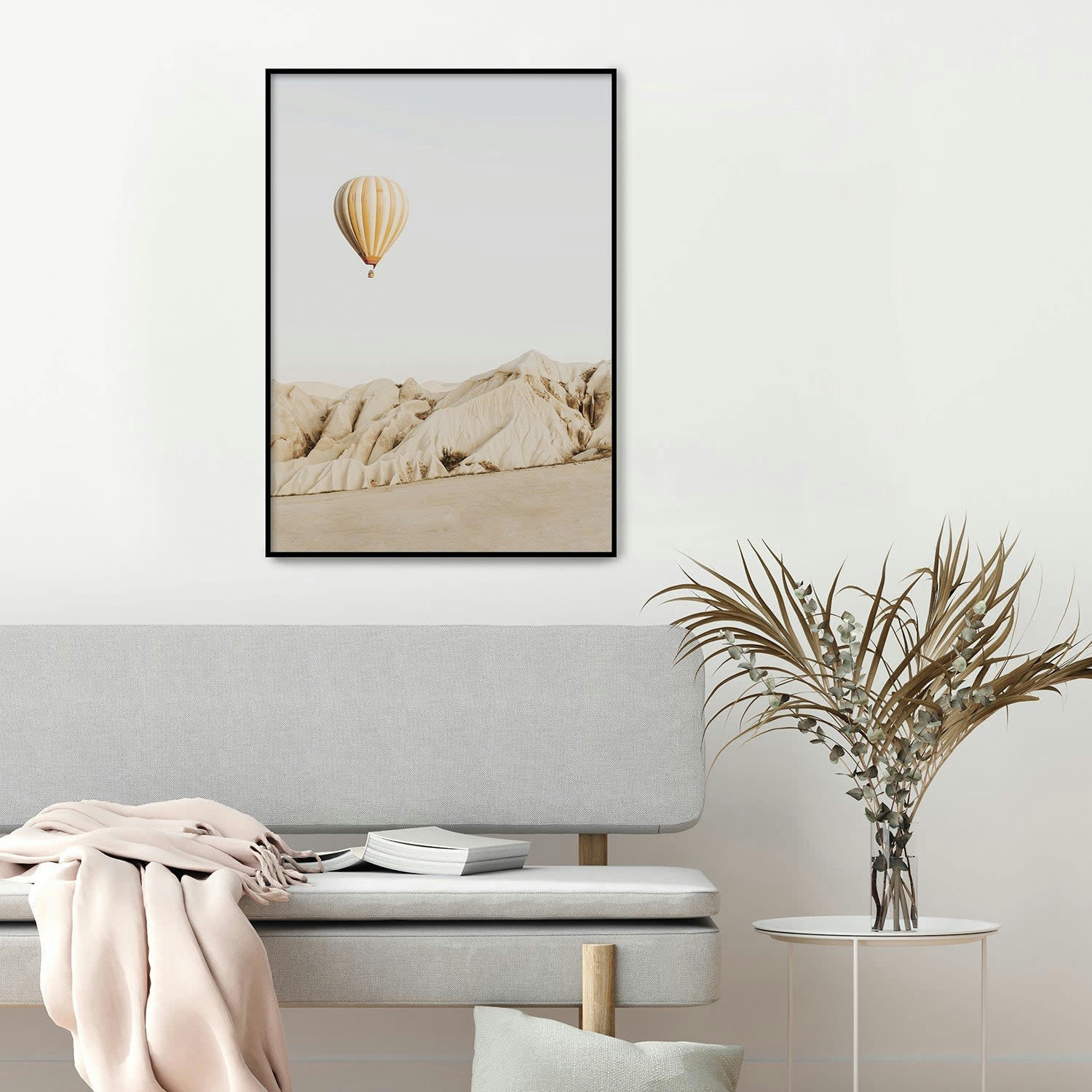 DESIERTO - Affiche avec cadre noir - Globe - 30x40