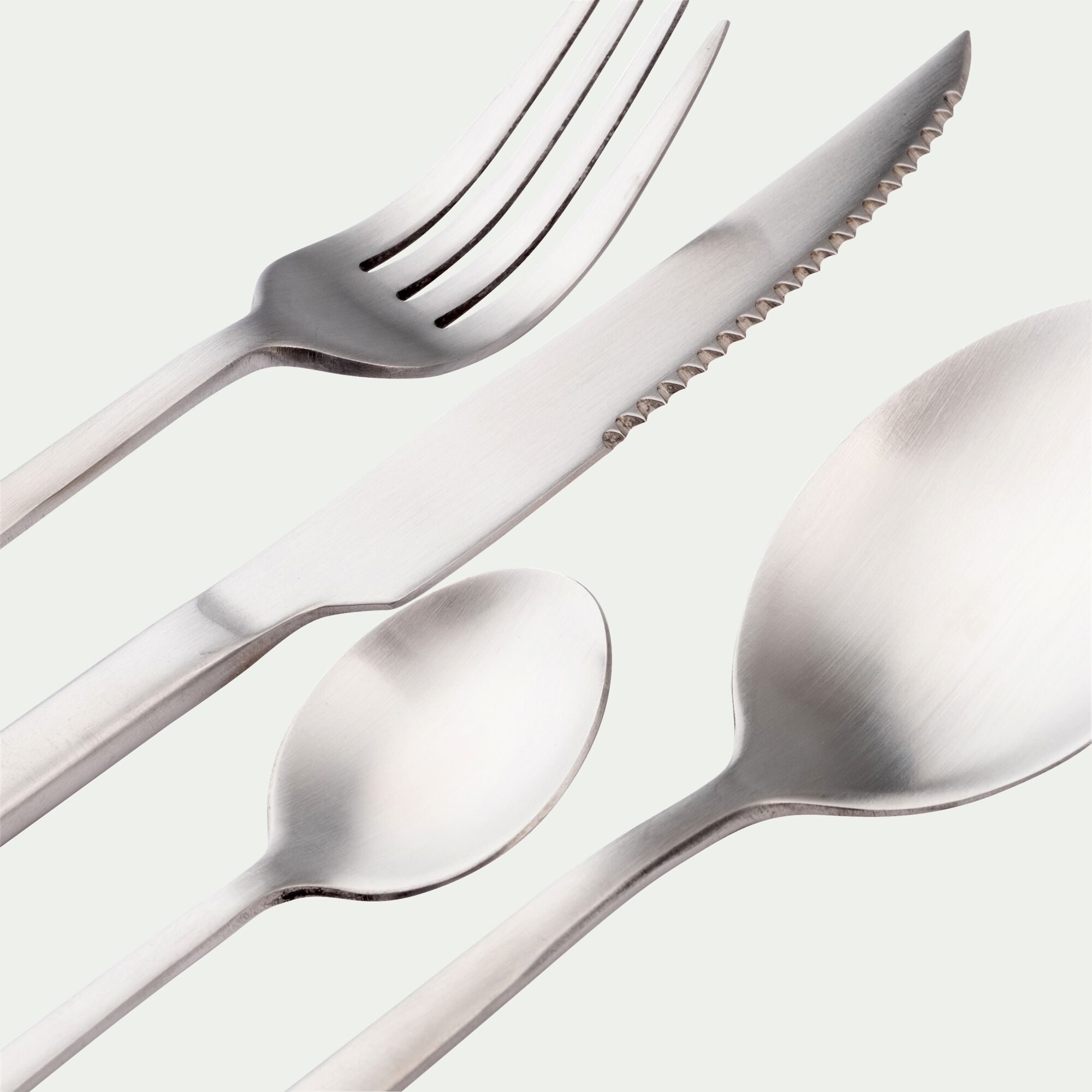 ACANA - Ménagère 16 pièces en inox satiné