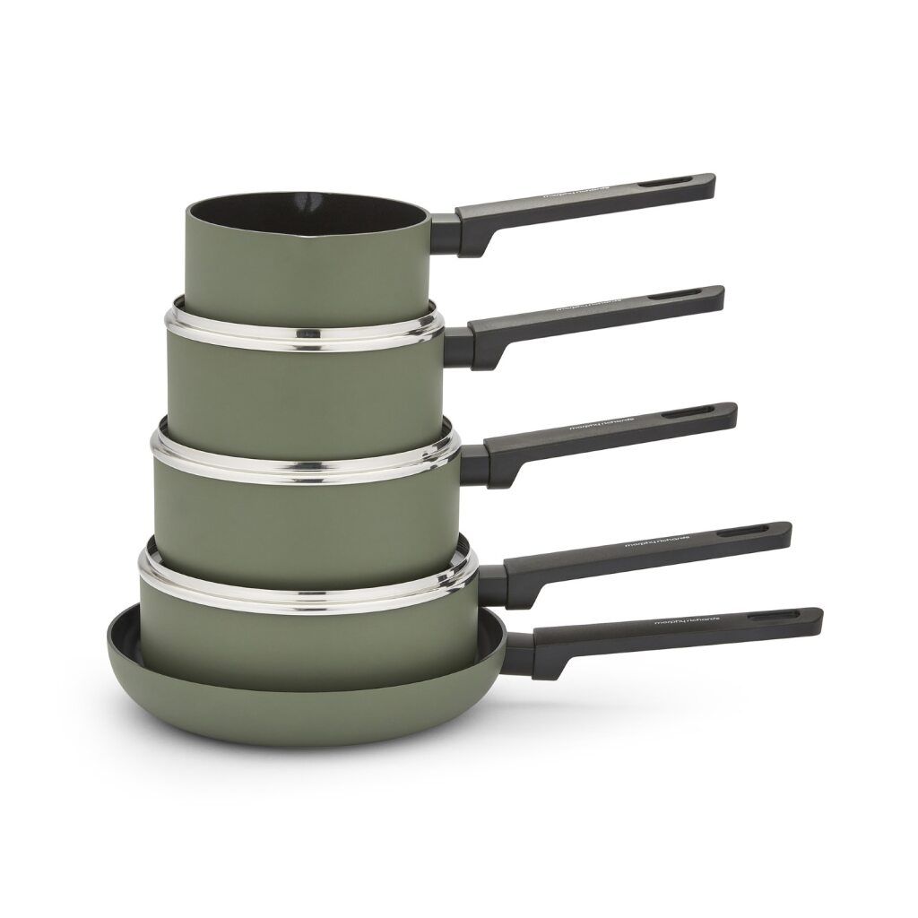 Morphy Richards 5 Piece Aluminium Saucepan Set