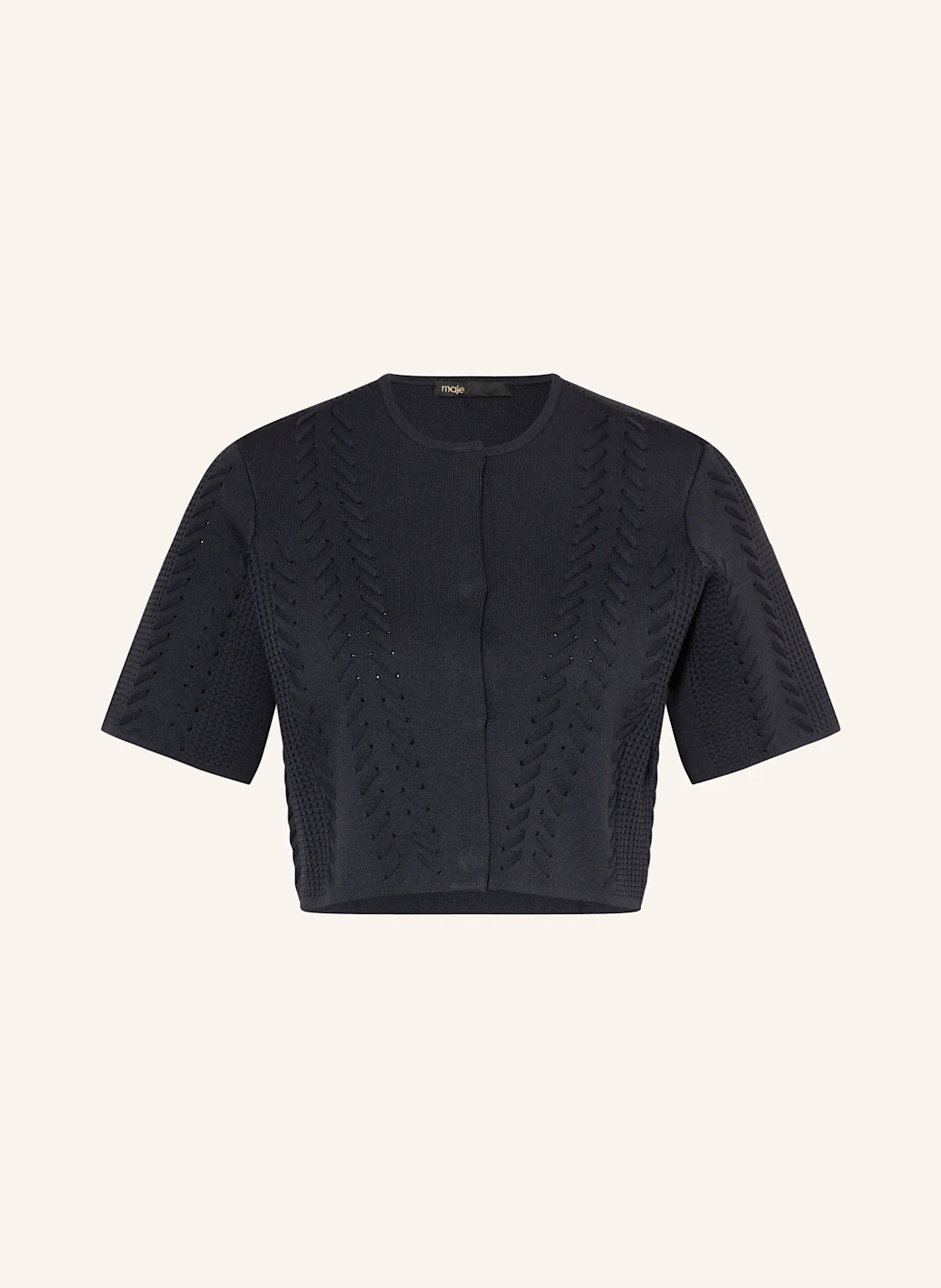 maje Cropped-Strickjacke