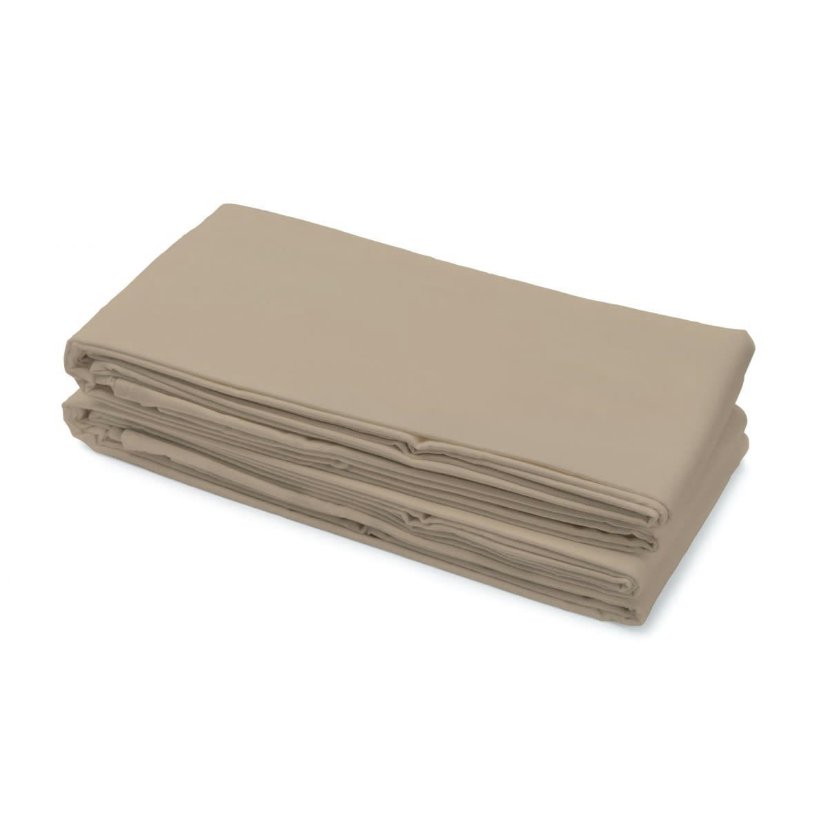 5 - Draps de lit en coton beige 180x290