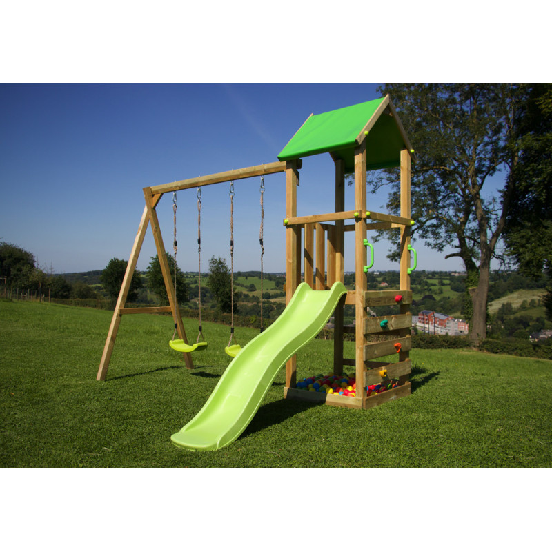 Portique en bois Lina lime