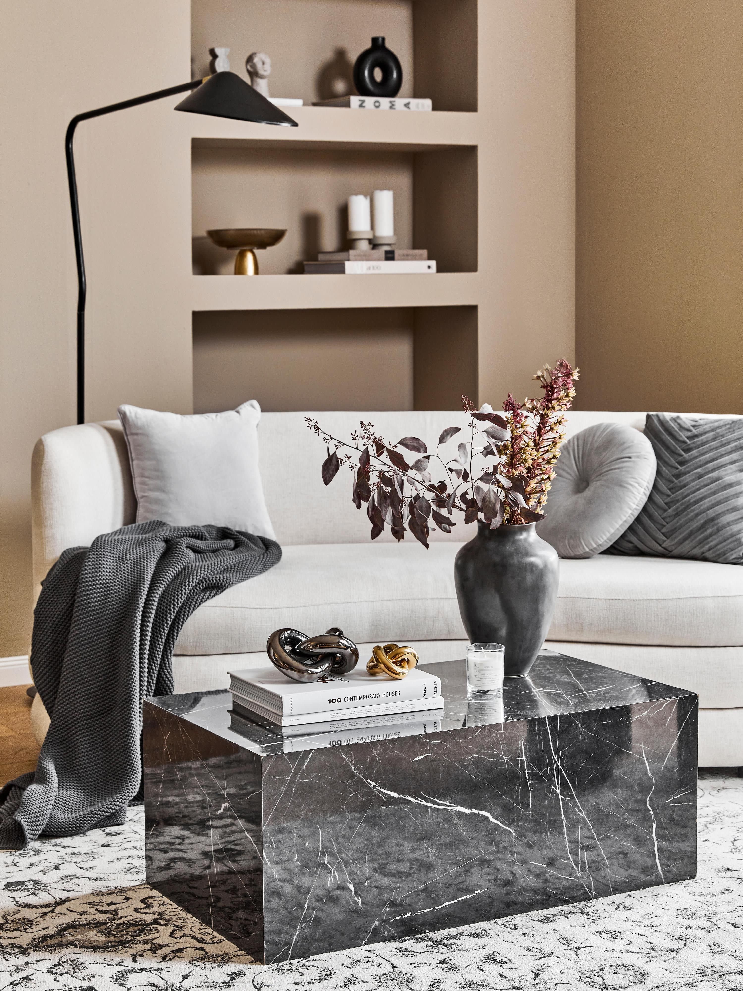 Couchtisch Lesley in Marmor-Optik