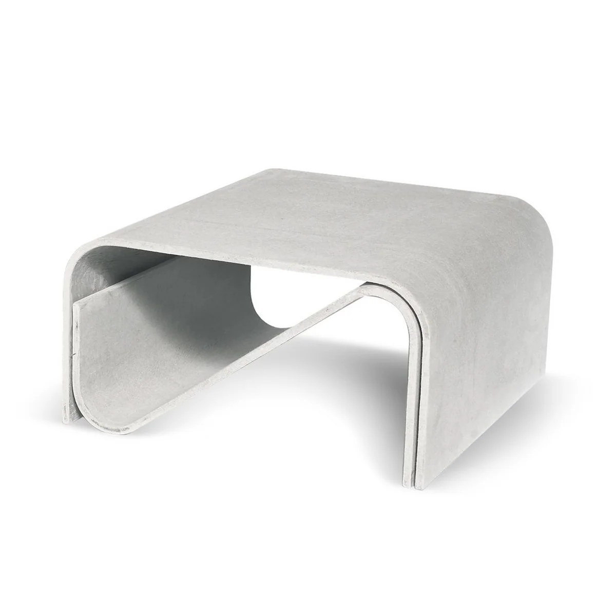 Eternit - Sponeck Tisch, 50 x 50 x 25 cm, naturgrau