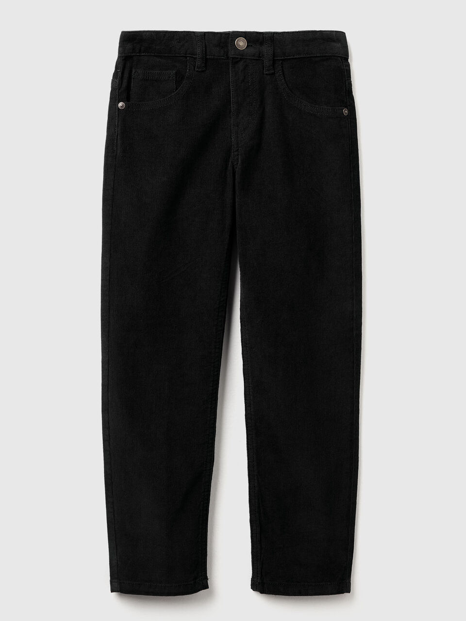 Slim fit stretch velvet trousers