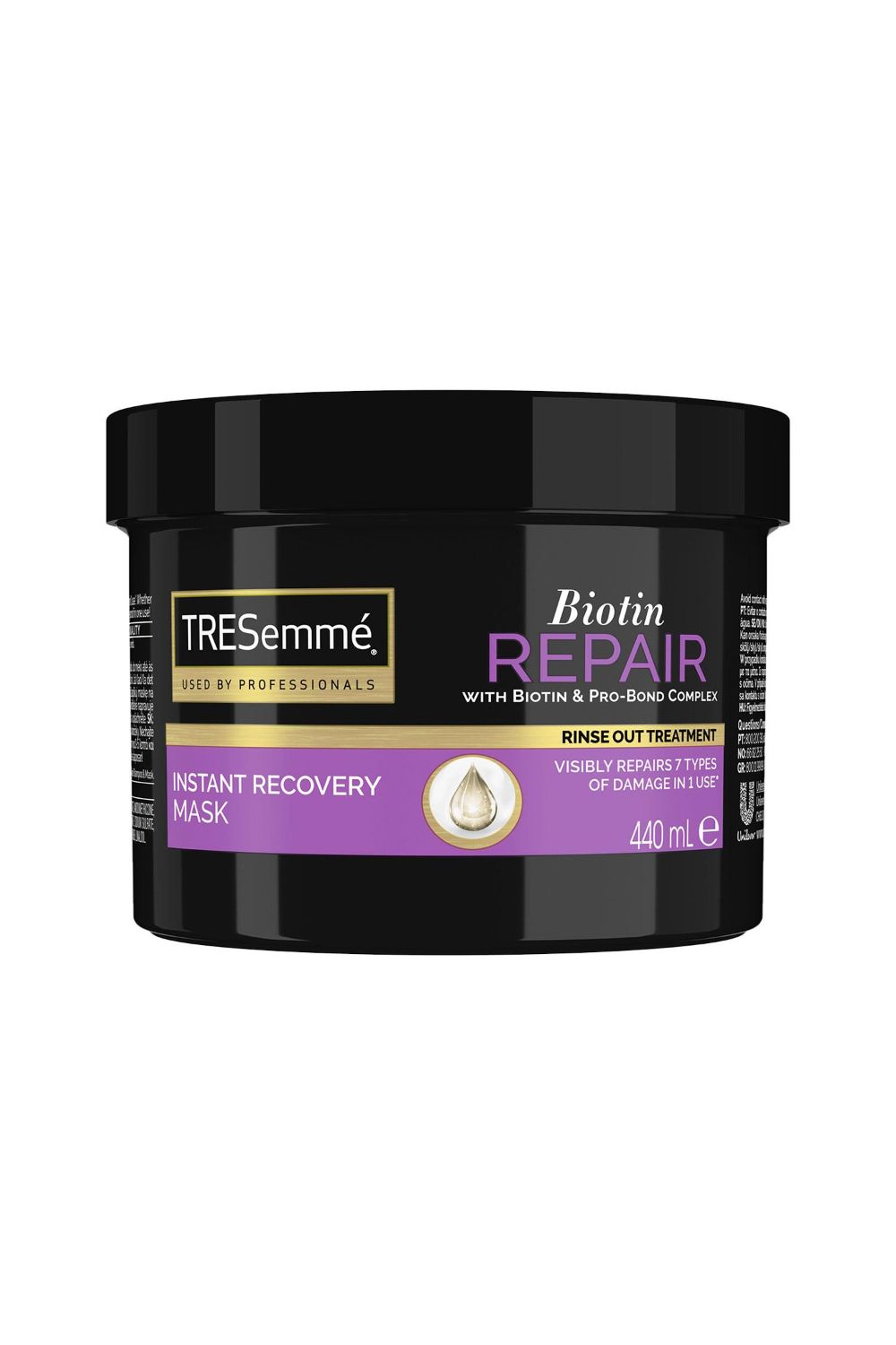 Tresemme Biotin Repair Instant 'Recovery Mask' with Biotin & Pro-bond, 2 Pack of 440ml