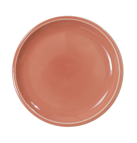 assiette plate terre cuite