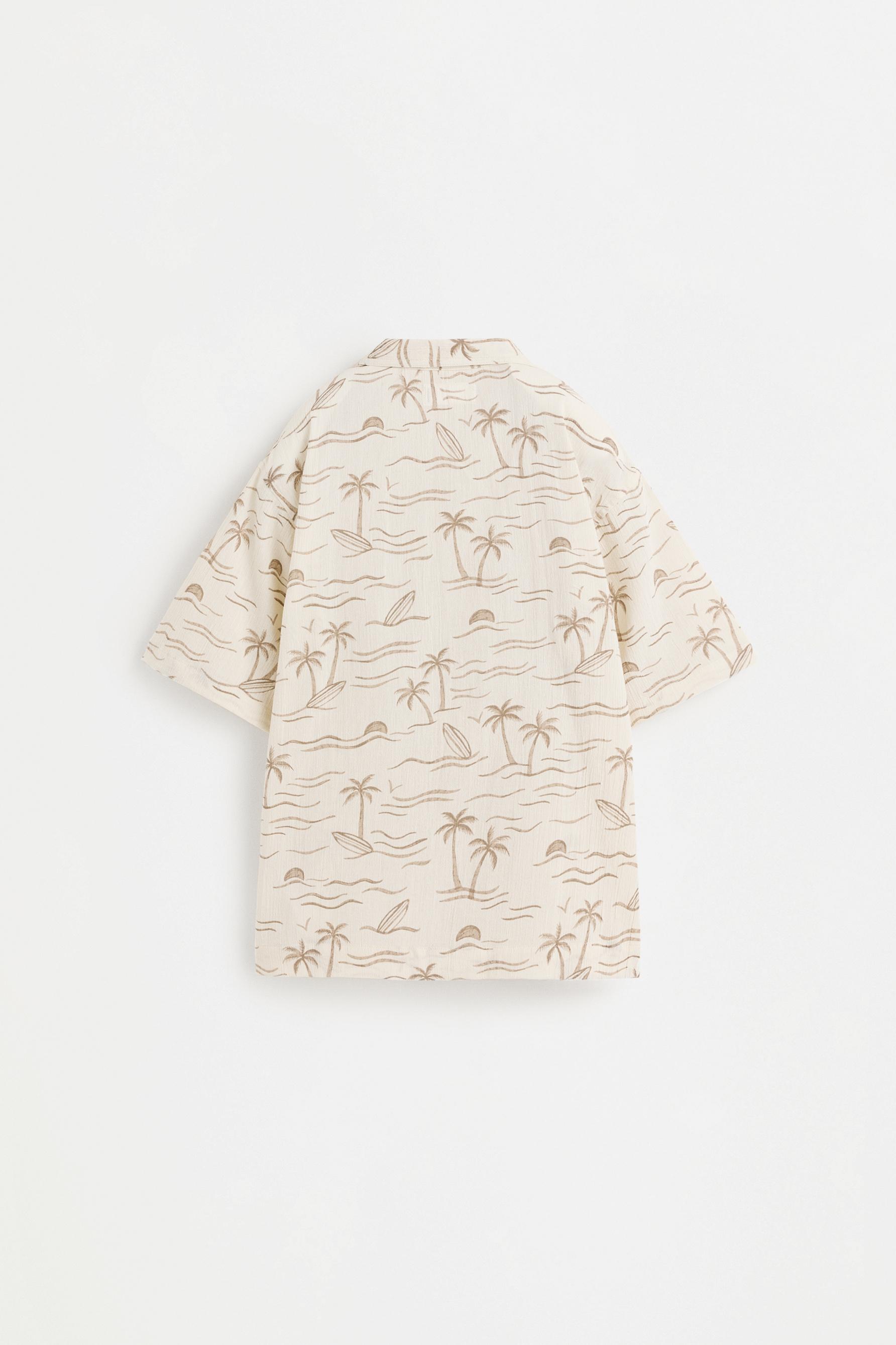Camisa resort estampada