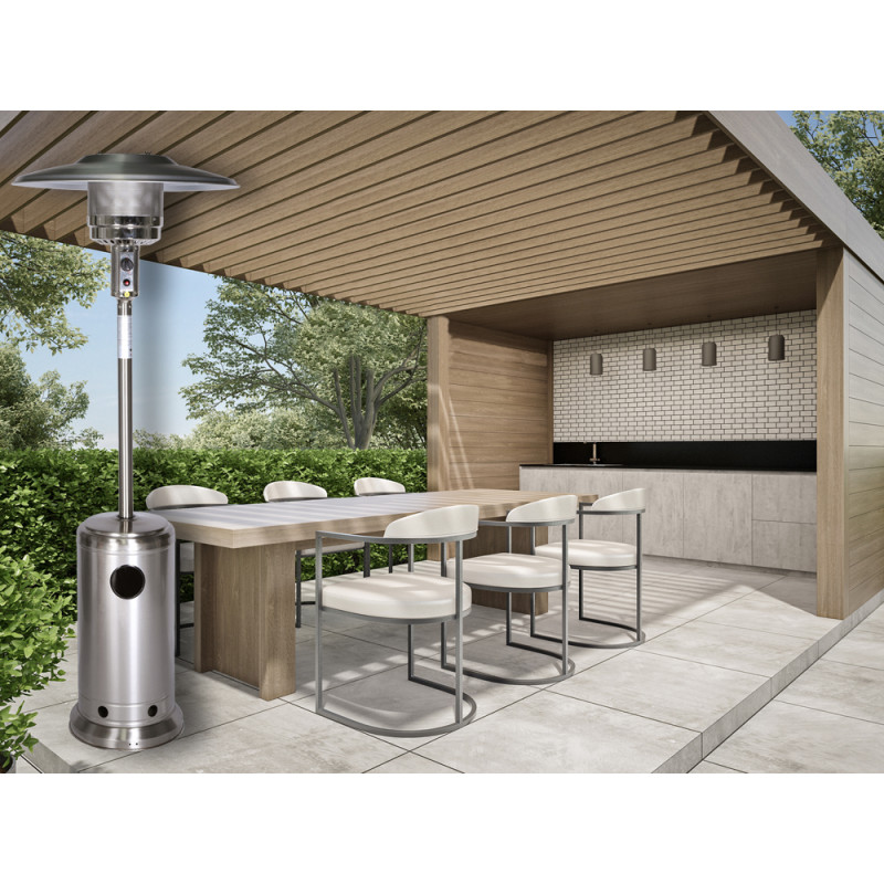 Chauffage de terrasse au gaz 13 kW Ø 81 x 219 cm BLOOBOOST