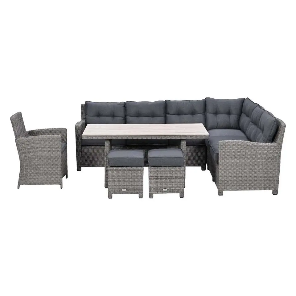 Garden Impressions Jaru lounge dining set 6-delig rechts - vironwood