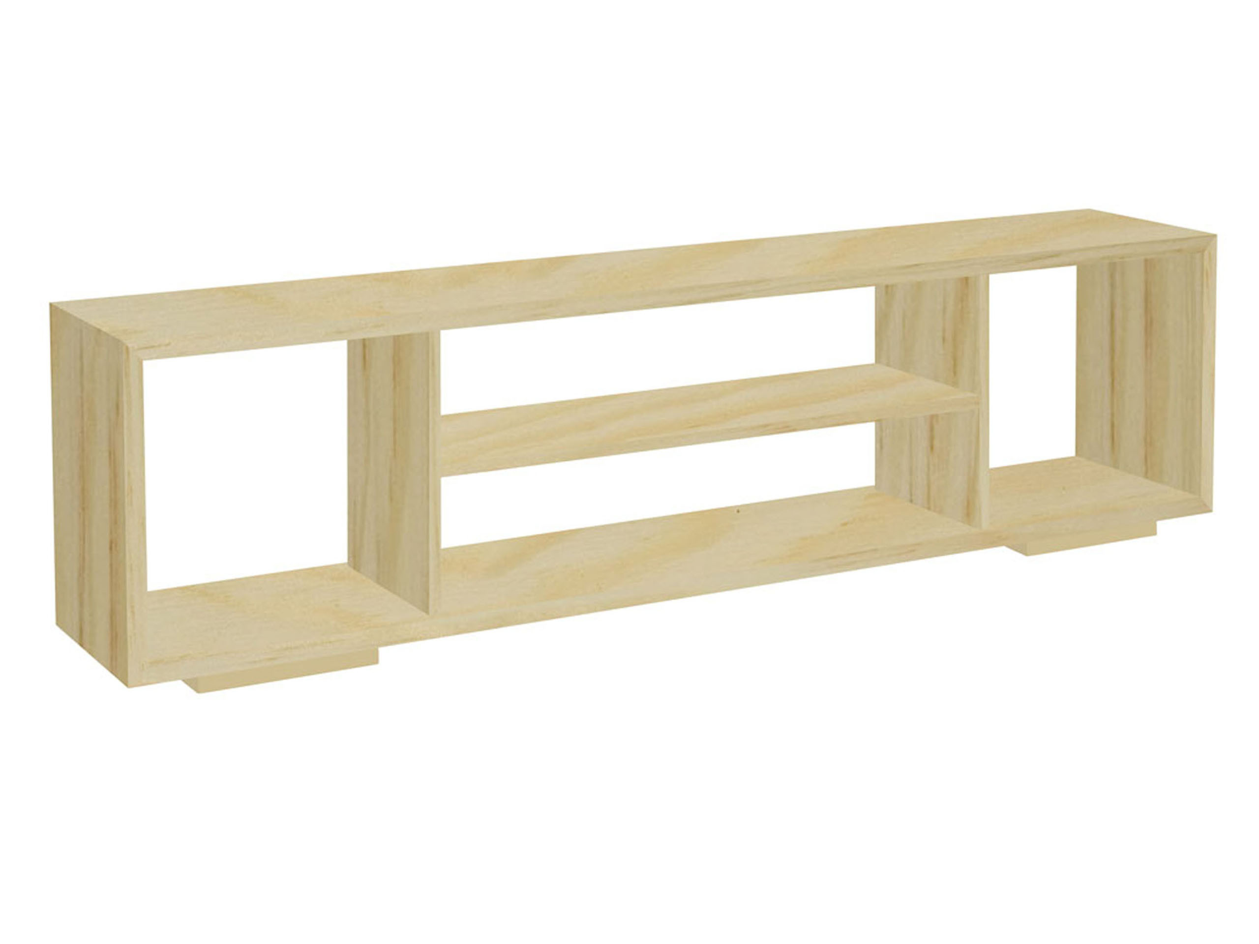 Stolik RTV 200 cm Atlantic drewniany, kolor sosnowy