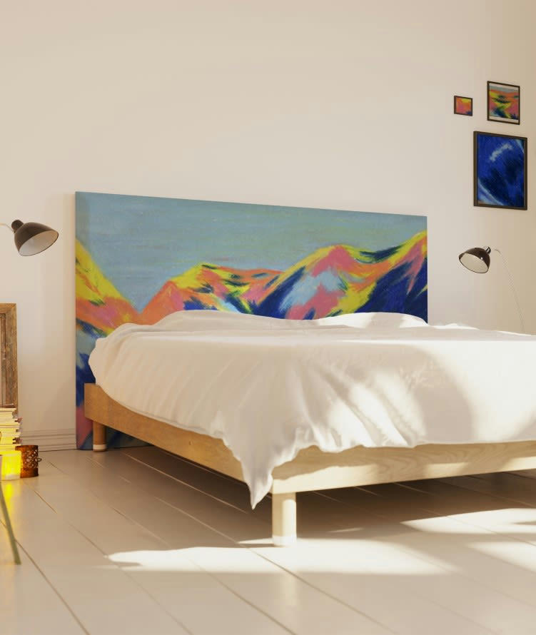 LES ADRETS - Tête de lit avec housse Multicolore 180 cm