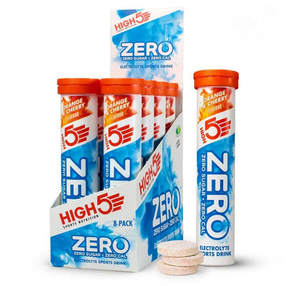 High5 Zero Tablets Box orange&cherry 8 units