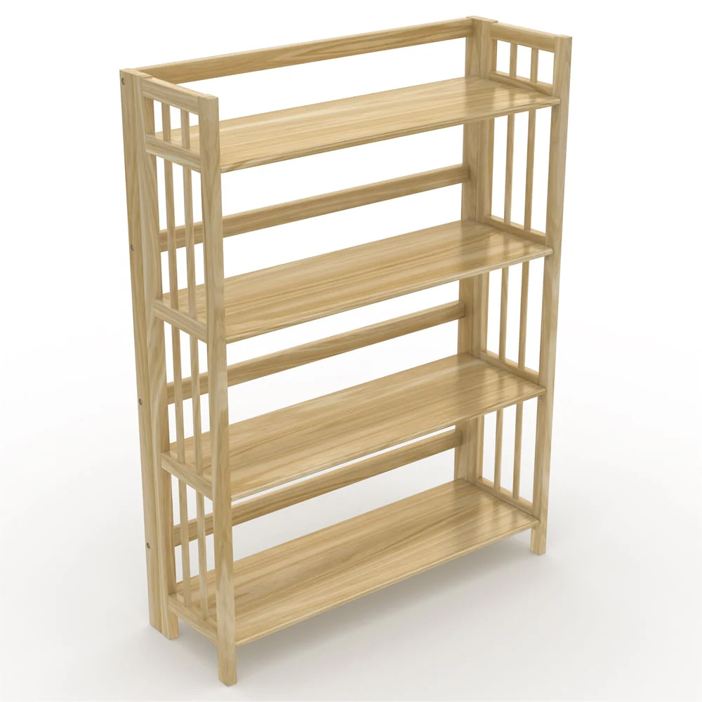 Folding Four Shelf Bookcase