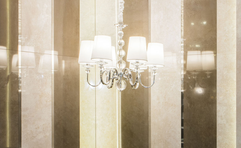 Żyrandol chromowany CHARLOTTE 6xE14x40W wym:130x70x70 Maxlight