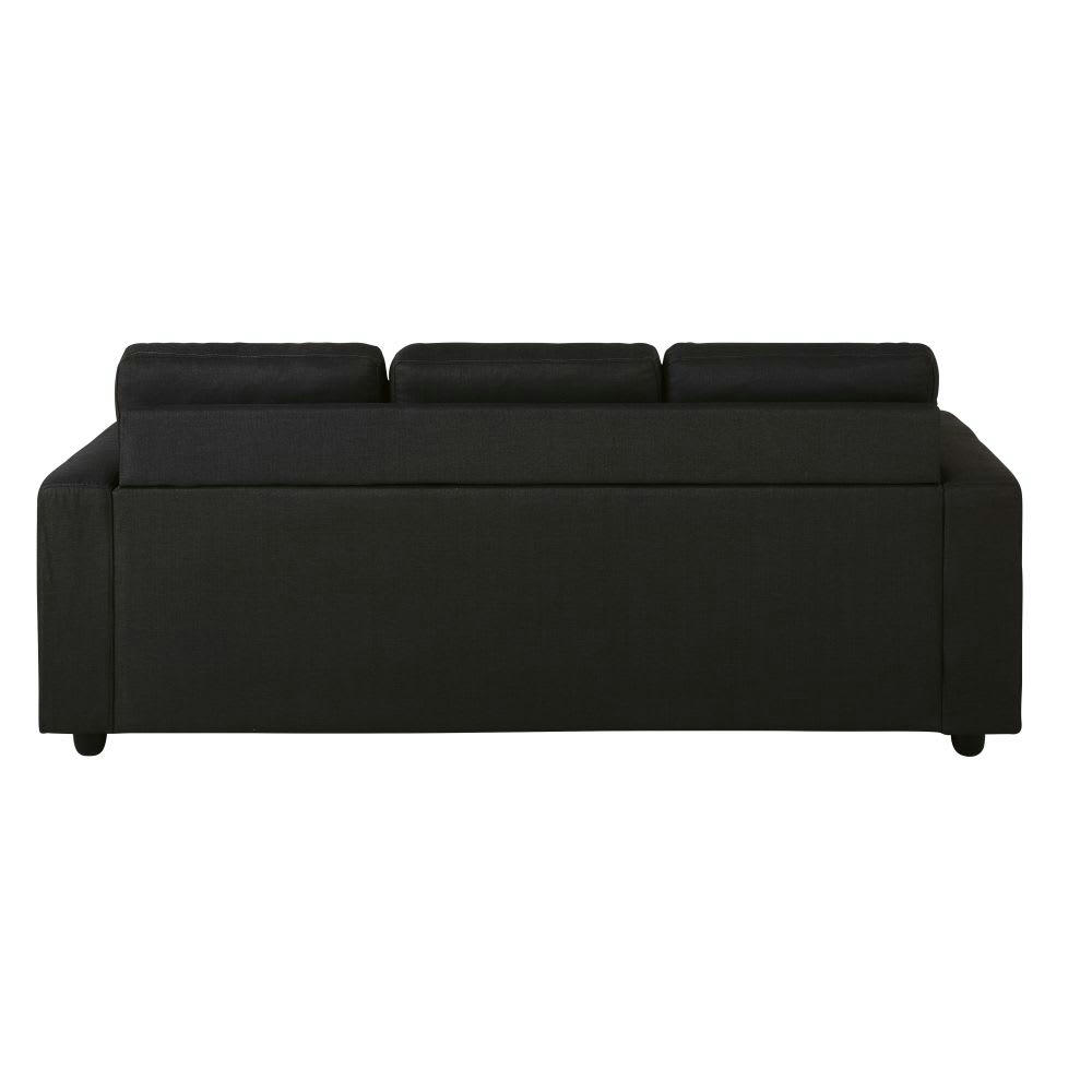 Jules - Canapé d'angle 3 places gris anthracite