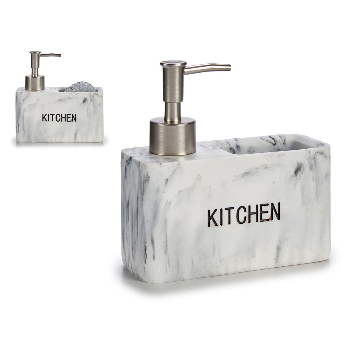 Doseador com suporte para esfregão em mármore
