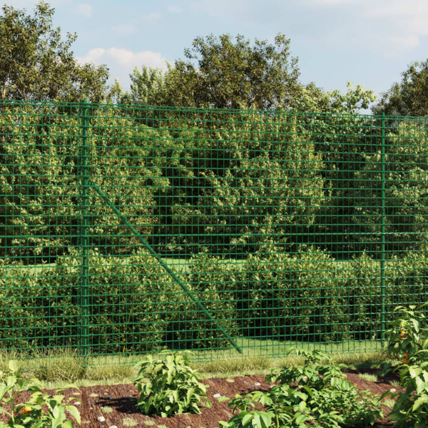 Siatka Ogrodzeniowa Ogrodzenie W Rolce Stal PVC 1,6x10 m Zielony