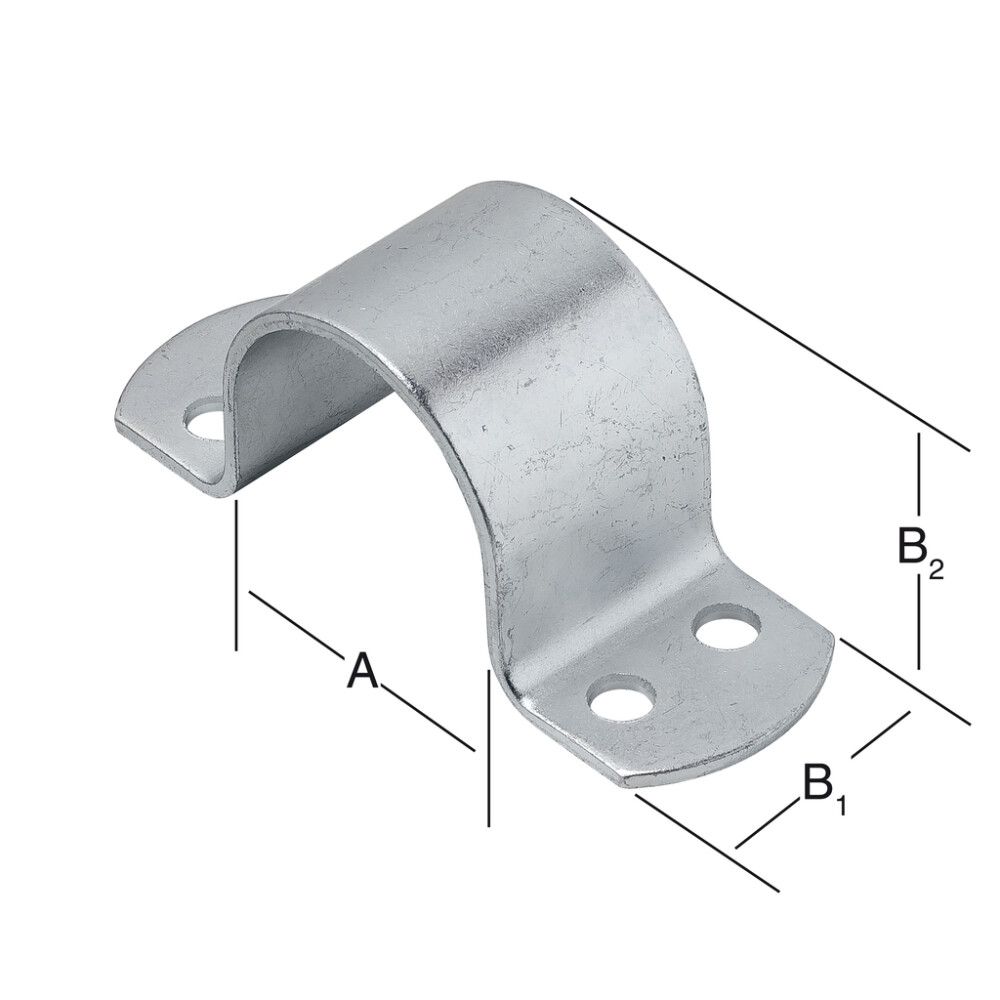 RØRKLAMMER VORMANN  49X40X3MM GALVANISERT
