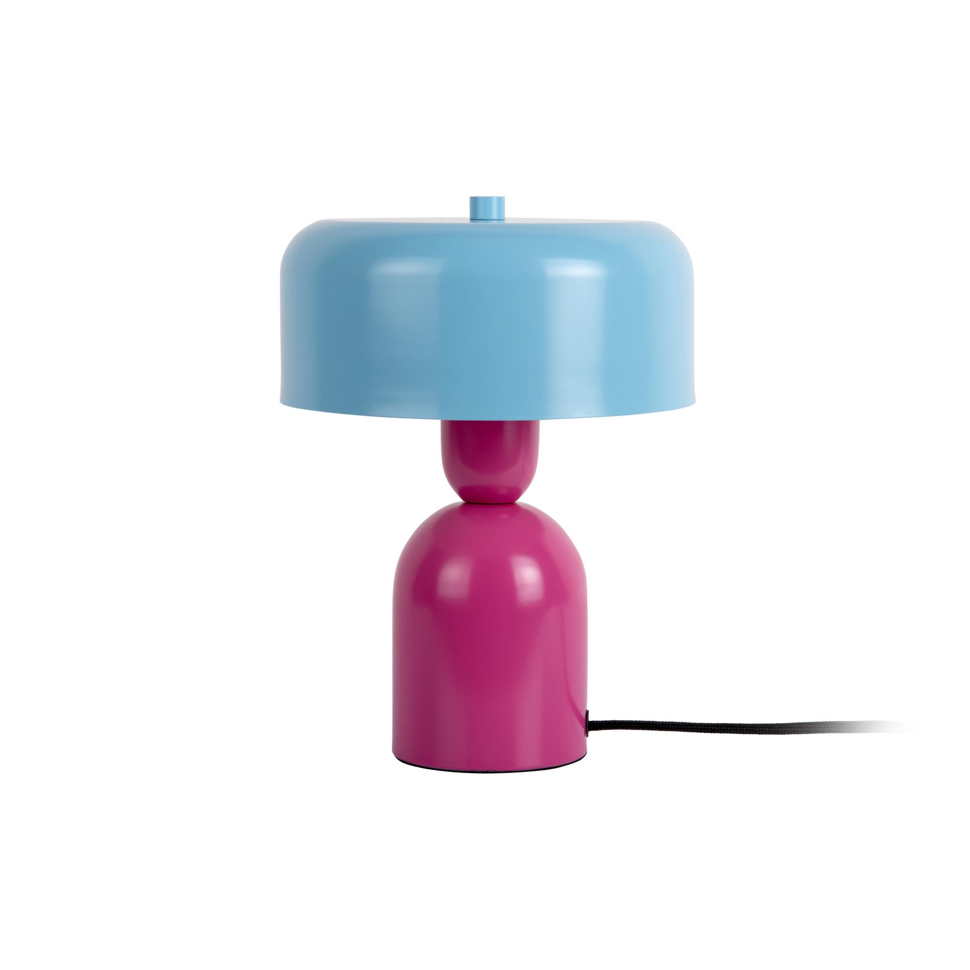 Leitmotiv tafellamp Double Funky - roze - Ø19cm