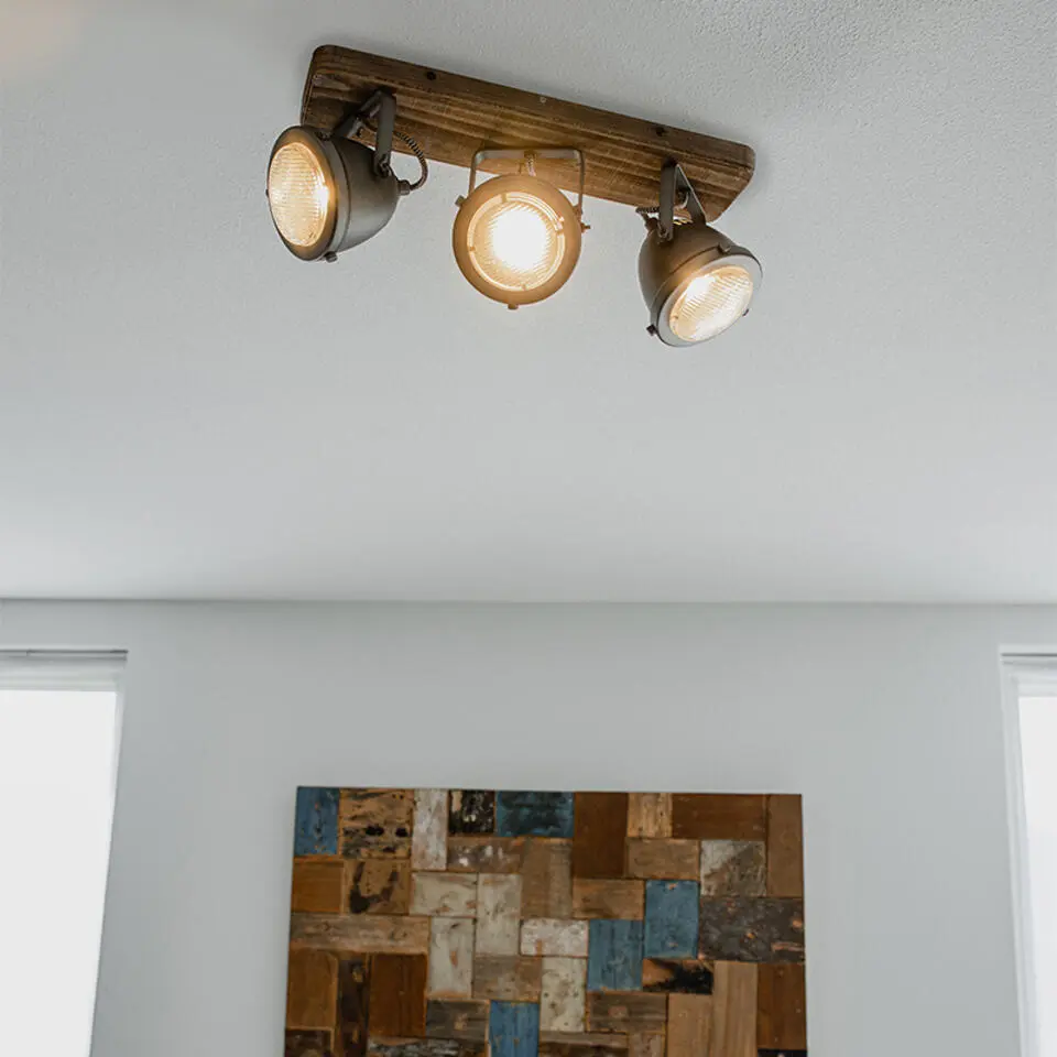 Qazqa richtbare spot emado grijs gu10