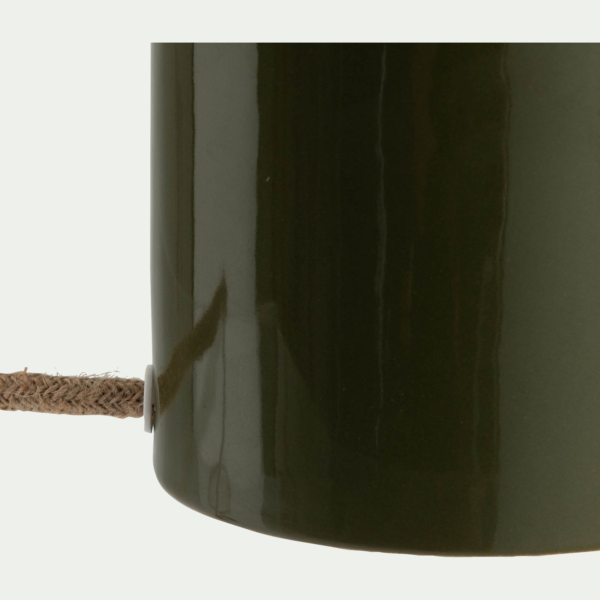 MAEL - Lampe à poser électrifiée en porcelaine D23,2cm - vert