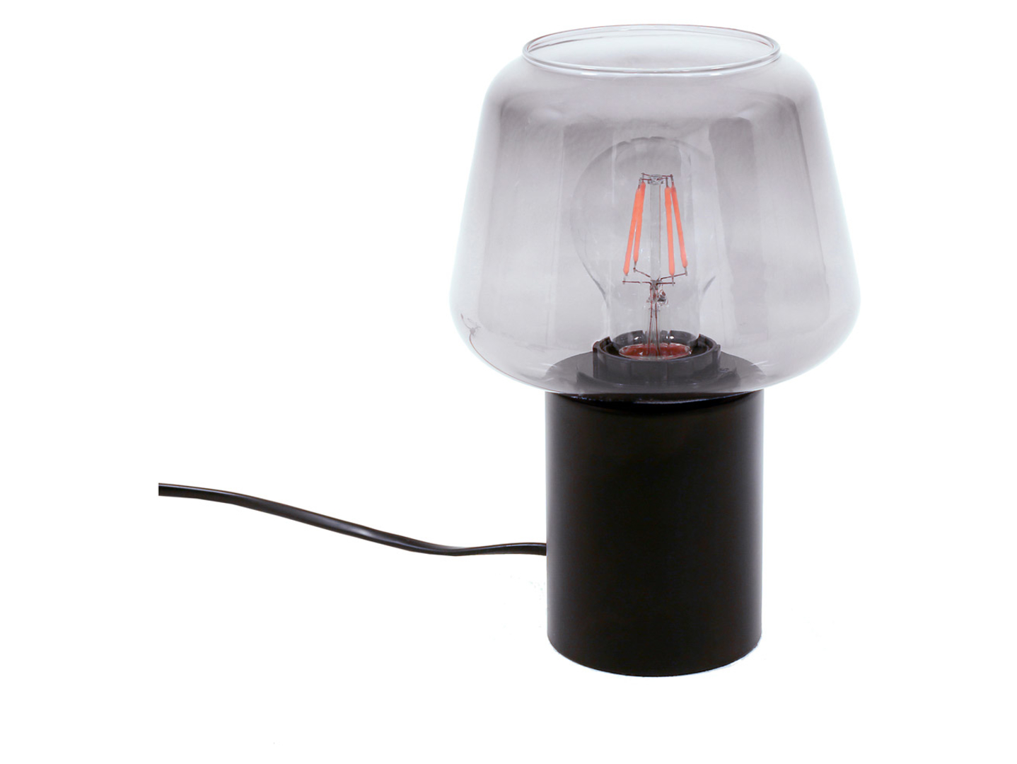 Lampa stołowa Romio stalowa czarna