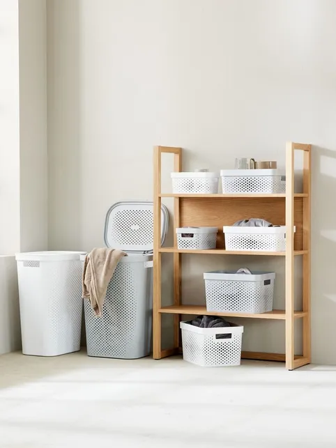 Vasketøjskurv INFINITY plast hvid