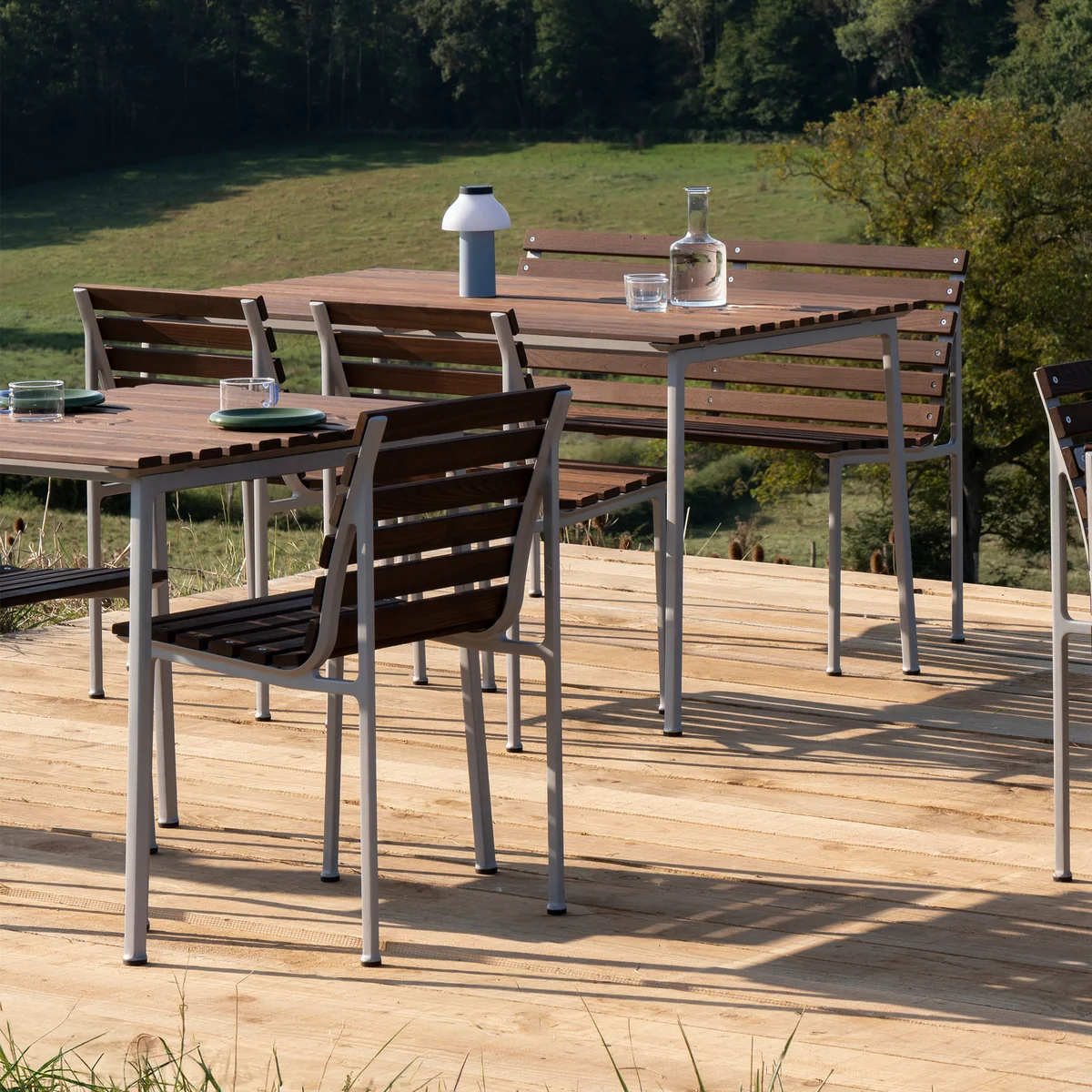 HAY - Traverse Outdoor Stuhl, Aluminium / Esche geölt