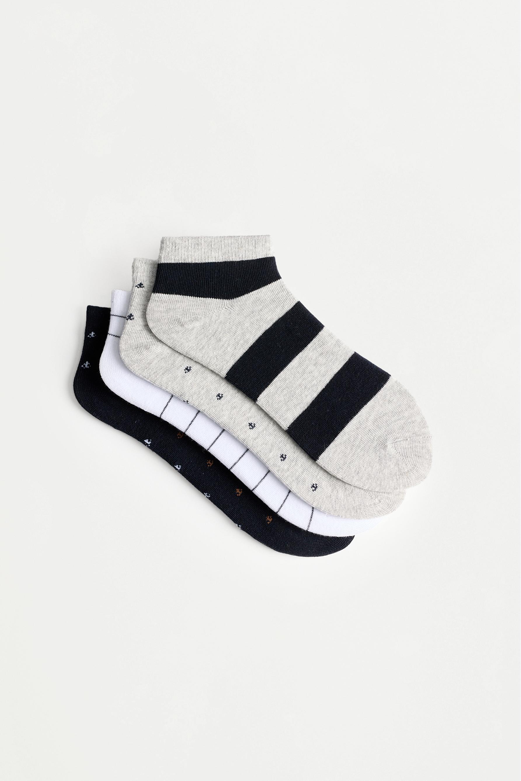 Calcetines tobilleros combinados (Pack 4)